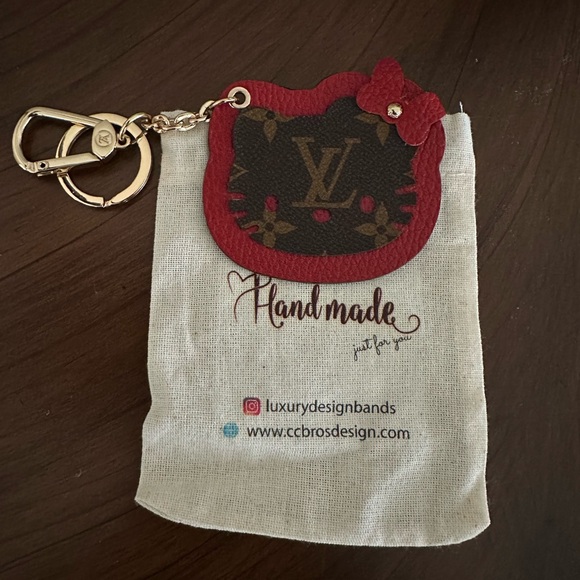 Red and Brown Keychain - Picture 1 of 3